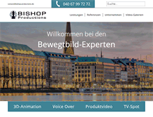 Tablet Screenshot of bishop-productions.de